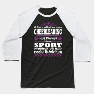 Cheerleader Cheerleading Sport Mädchen Sport Baseball T-Shirt